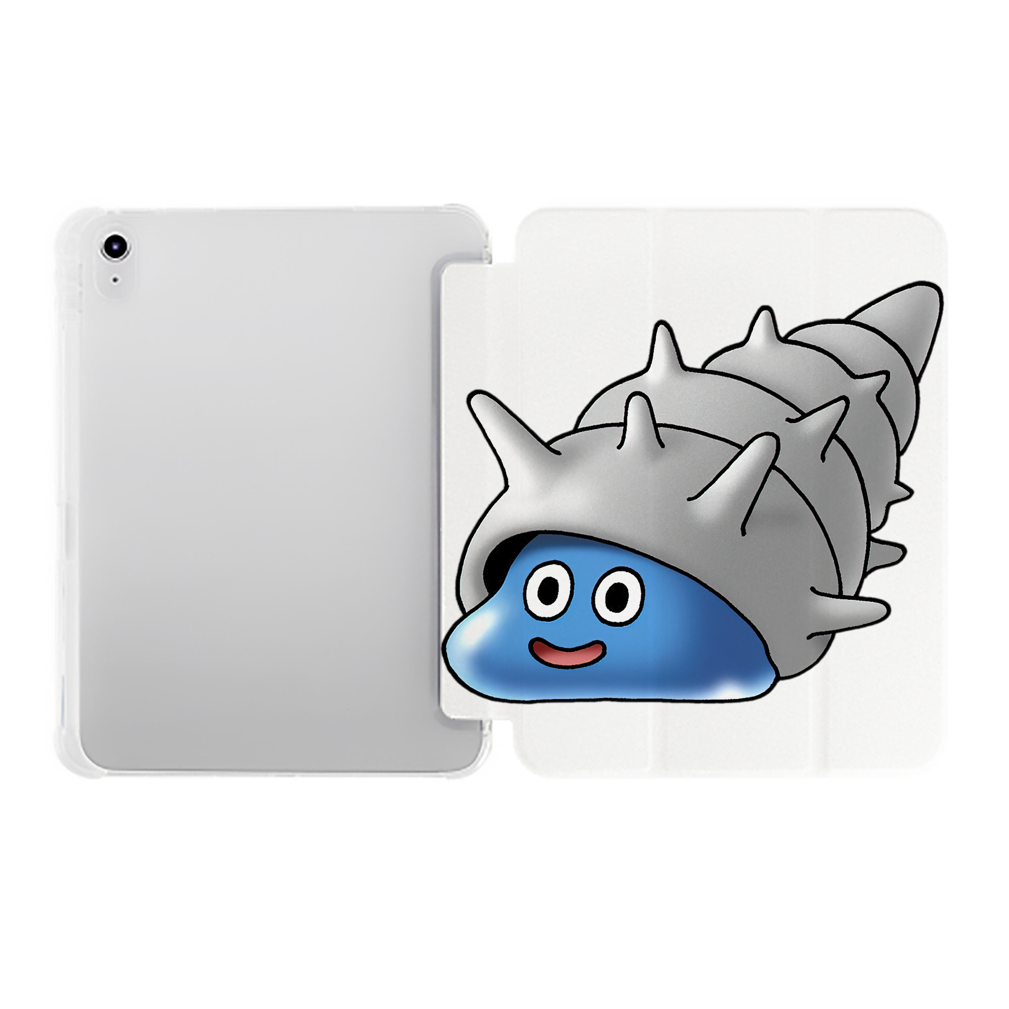 （画像用） ドラゴンクエスト Doragon Kuesuto Dragon Quest IPad ケース ペン収納付き 三つ折りスタンド PUレザー×シリコン 対応機種9.5/10.5/10.9インチ